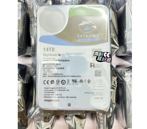 希捷ST14000VE0008 酷鹰台式机监控专用氦气机械硬盘14T