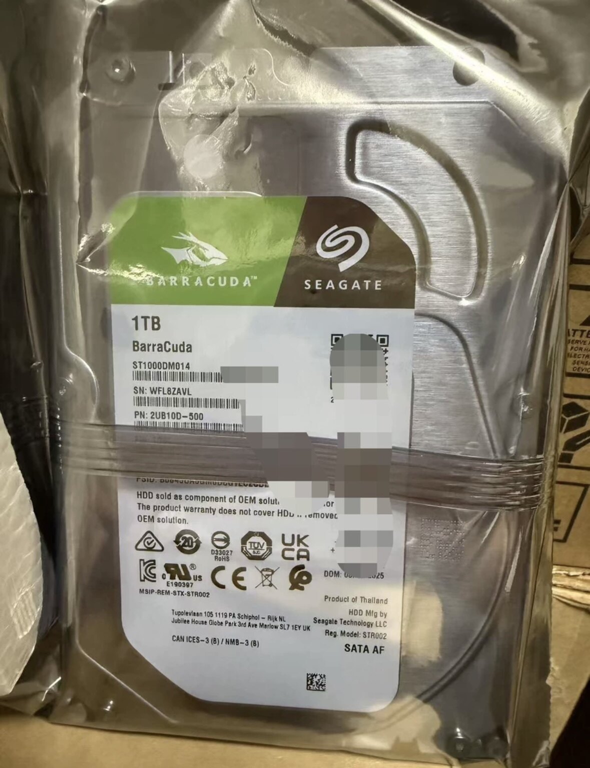 Seagate/希捷ST1000DM014 酷鱼7200转电脑1t机械硬盘垂直1tb监控