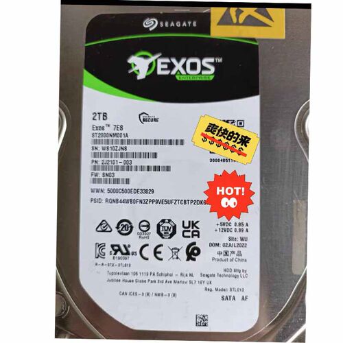 Seagate/希捷 ST2000NM001A SATA 2T 3.5 256M 企业级硬盘