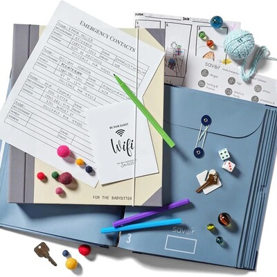 跨境In Case I Go Missing Binder马尼拉口袋文件夹风琴文件袋