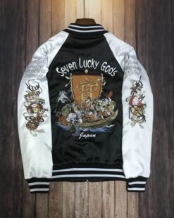 日系风春秋刺绣外套男女飞行员夹克宽松潮牌韩版原宿情侣装棒球服