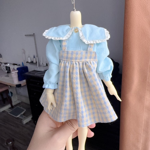 BJD6分娃衣现货包邮两件套小裙子ob24