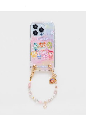 iphone17promax/15Pro/16手机壳 新款粉色珍珠链条 仙气琉璃珠卡通童趣保护套14高级感苹果13pro明星同款