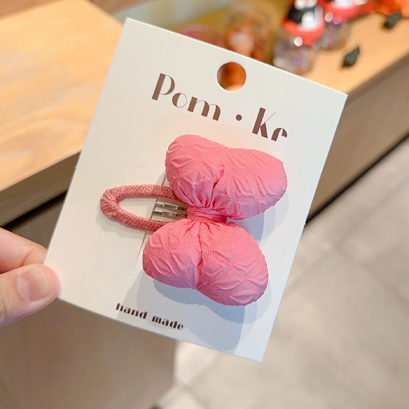 韩国儿童充棉蝴蝶结发夹BB夹女童发卡洋气小女孩碎发夹刘海夹头饰