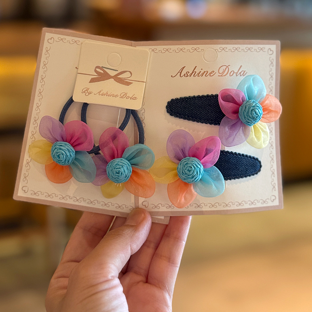 韩版可爱花朵女童发夹小女孩侧边刘海夹子宝宝发卡头饰公主发饰