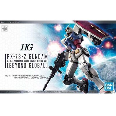 现货 万代拼装模型HG RX-78-2高达元祖超越全球版BEYOND GLOBAL