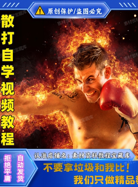 散打教学自由搏击视频自学教材武术功夫零基础入门到高手训练课程