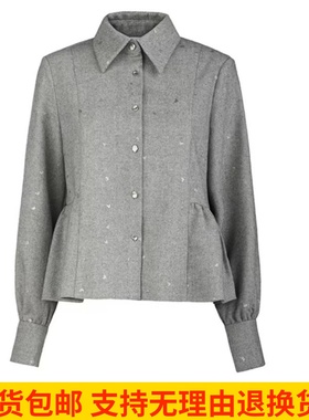 雨墨圣迪奥立秋冬新款2025女装小个子气质百搭衬衫上衣S253Z0559