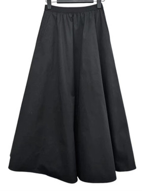 雨墨圣迪奥立秋2025新款高端气质优雅黑色A字复古半身裙S253Z1134