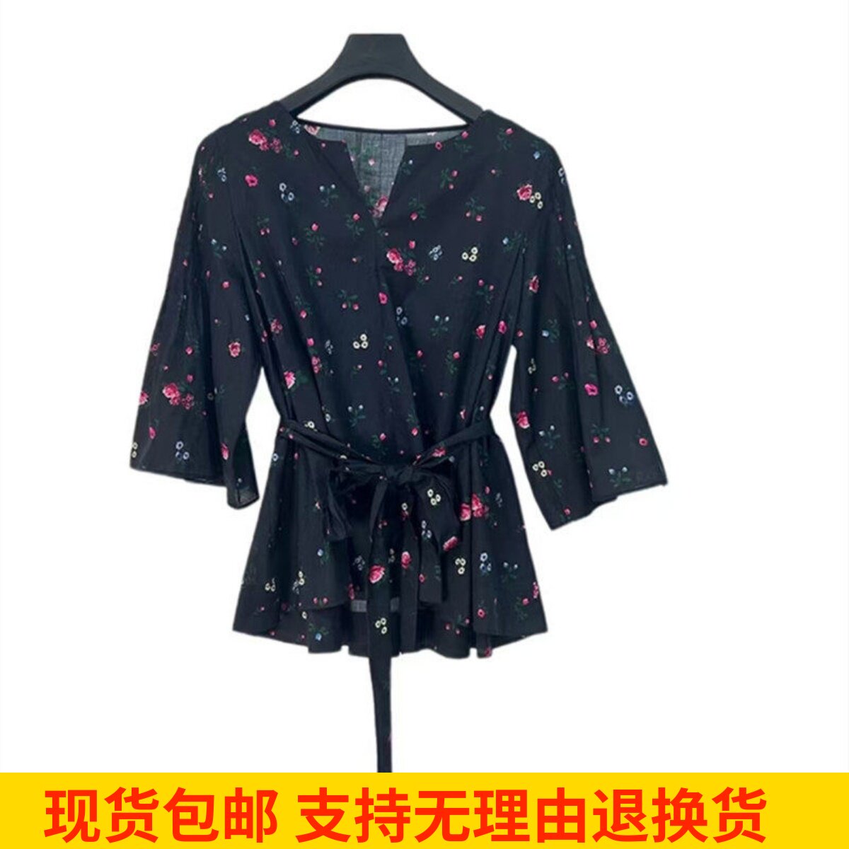 春秋季印花衬衫气质优雅风上衣