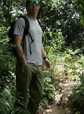 Des FR赛事级别透气速干17.5微米户外徒步运动美利奴羊毛短袖T男