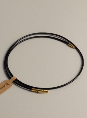 热销高货diy细款牛皮绳吊坠项链绳串珠子吊牌牛皮项链简约真皮