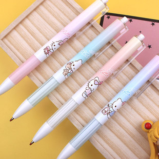 三丽鸥凯蒂猫盲盒中性笔库洛速干考试专用趣味笔按动学生可爱水笔