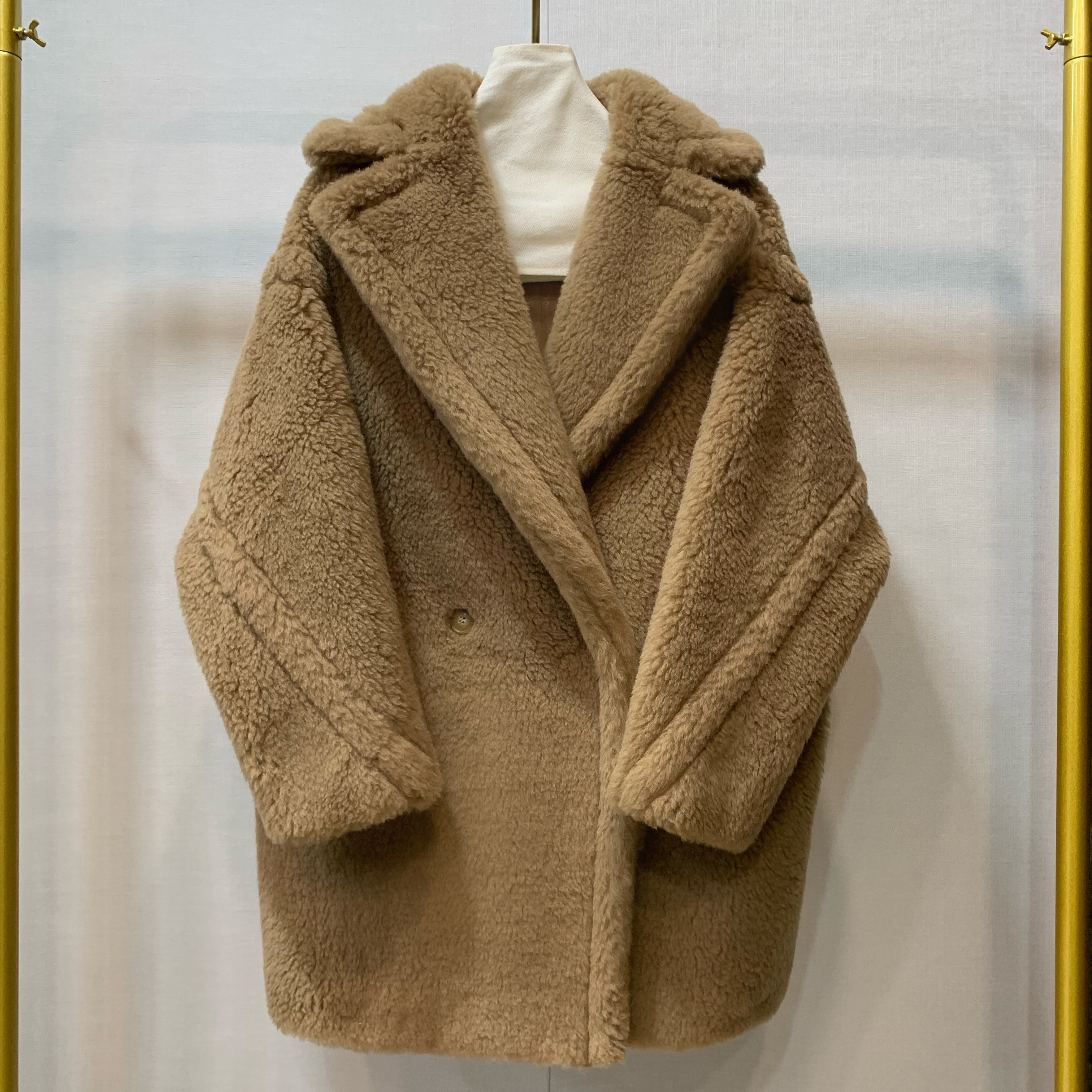 2024.m家短款泰迪熊大衣