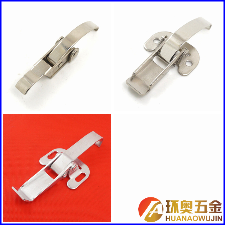 箱包扣吊锁扣工具箱自锁搭扣DK506保险扣502铁质镀镍505锁扣