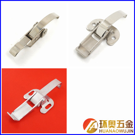 箱包扣吊锁扣工具箱自锁搭扣DK506保险扣502铁质镀镍505锁扣