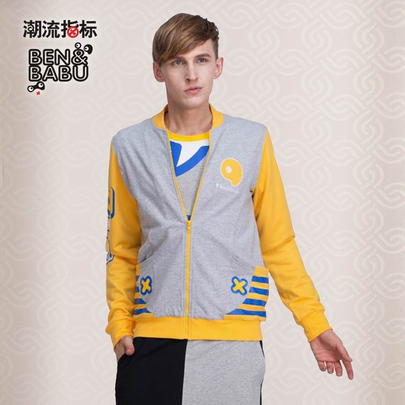 棒球服卡通撞色