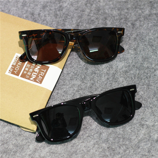 余文乐潮牌复古欧美潮人偏光太阳眼镜黑色大框时尚 男女士墨镜2140