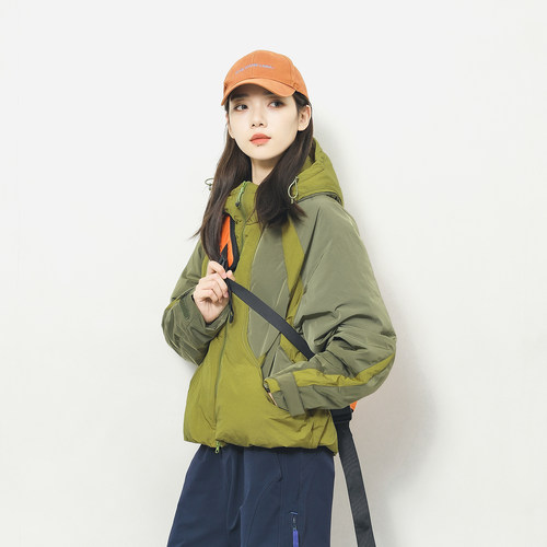 epicsocotra冬季户外拼色羽绒服