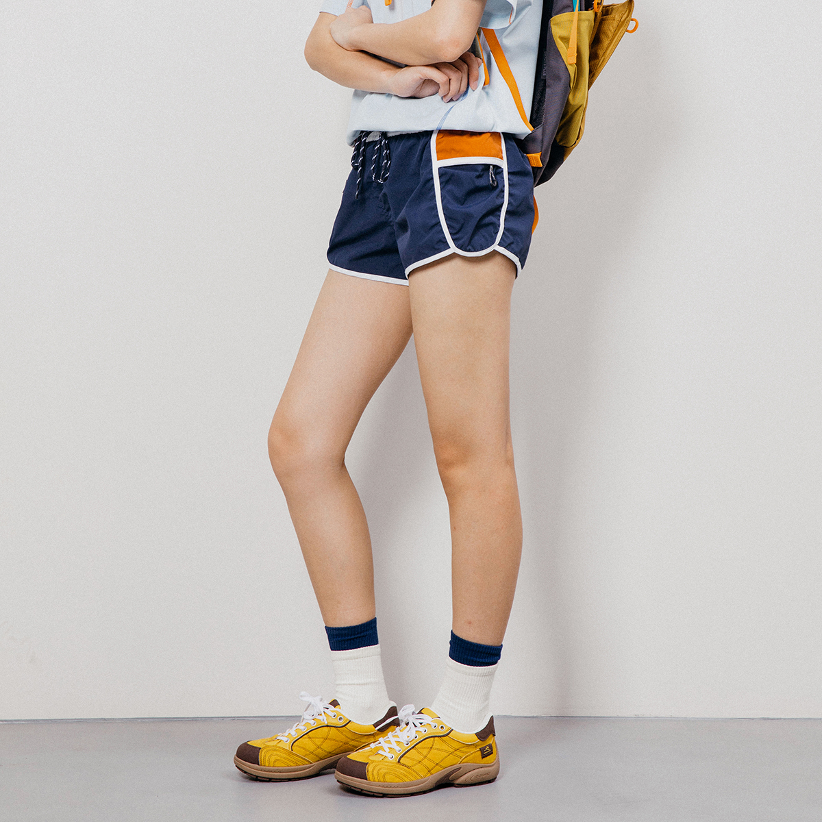 美式复古夏季速干休闲短裤热裤女