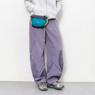 冬季户外加绒弯刀裤徒步登山机能防水速干锁温加厚工装裤长裤男女