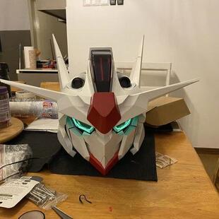 高达头盔可穿戴可发光面具高级机动战士元祖发光全盔摆件cos漫展