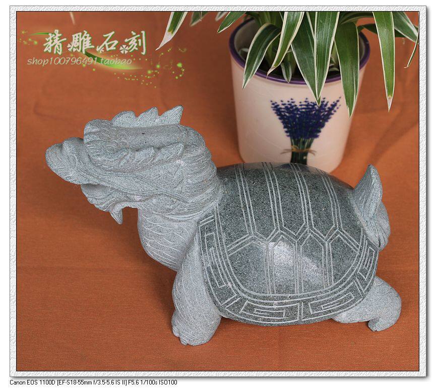 青石龙头龟招财石龟挡灾镇宅石龙头龟石龟长寿龟镇宅龟工艺品摆件