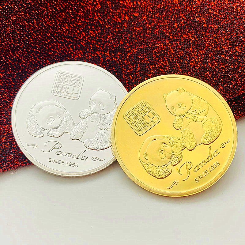 旅游风景镀金把玩工艺币