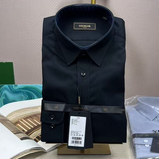 GLDP16384AJA正品 全棉免烫衬衫 长袖 专柜780雅戈尔衬衣男商务秋季