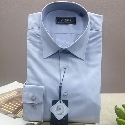 雅戈尔长袖衬衫正品新款浅灰色