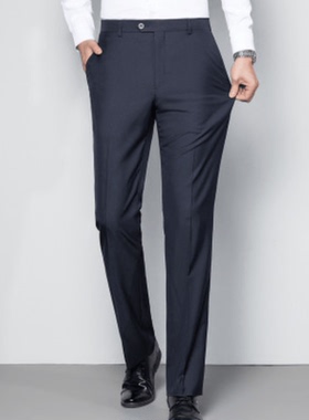 雅戈尔新款西裤蓝色标准版弹力销售工装裤男春夏薄款37848FWA