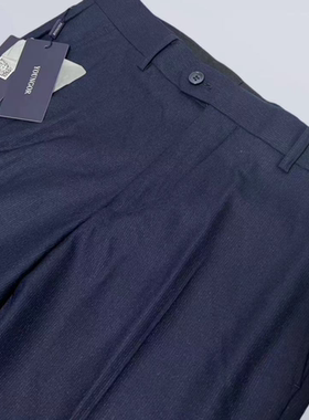 专柜1090元 雅戈尔西裤秋冬男士直筒藏青色商务羊毛裤217028FCY