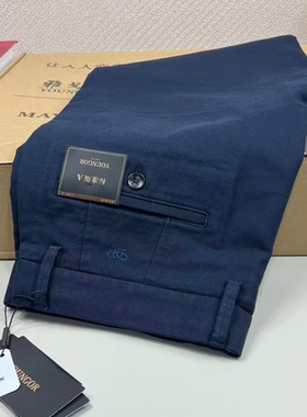 雅戈尔男士休闲裤秋冬标准版商务休闲直筒弹力免烫裤子329979FWA