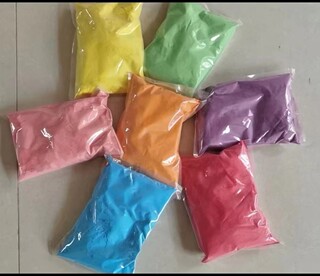 彩跑粉彩色玉米粉彩虹跑TheColorRun粉街拍彩虹淀粉彩色马拉松粉