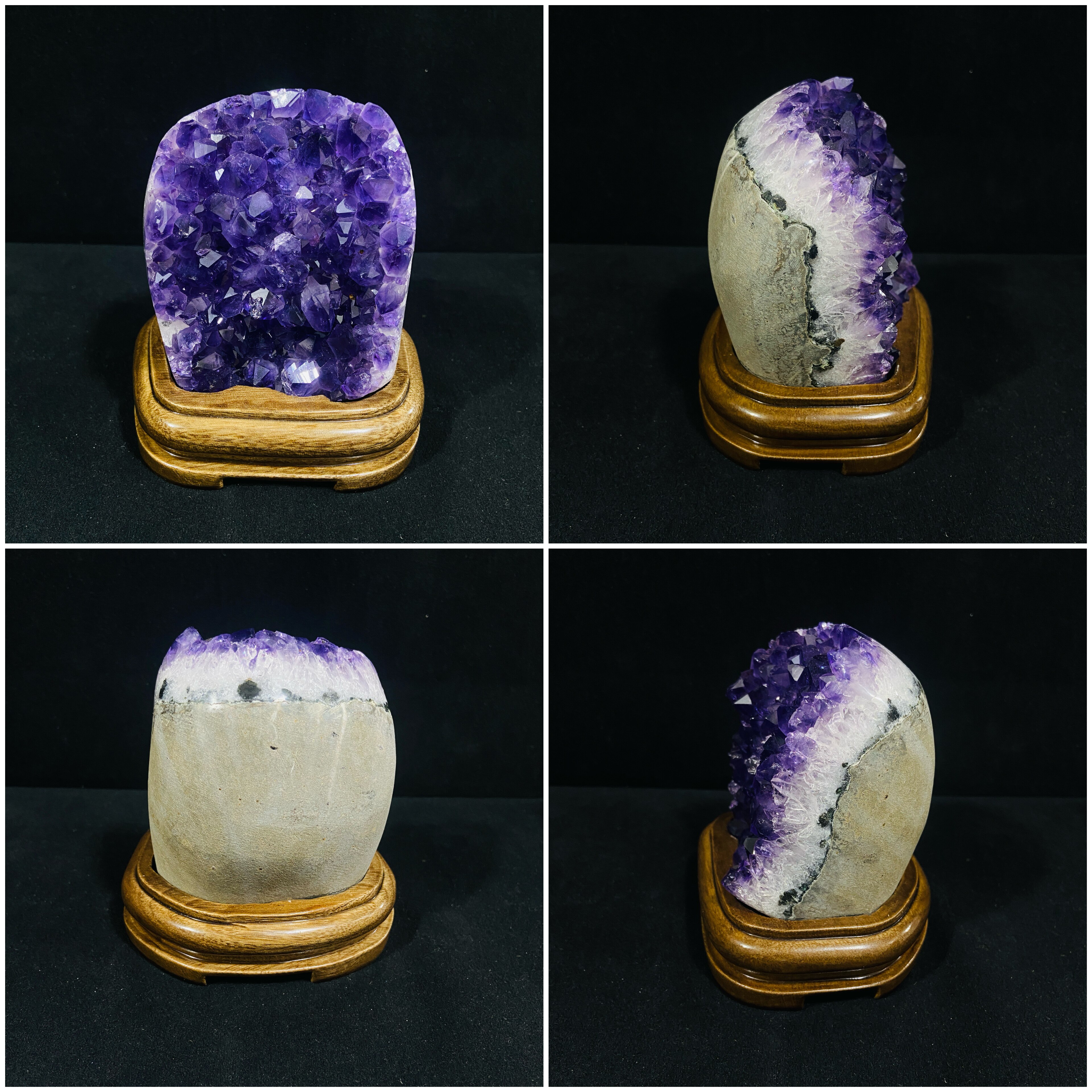 天然紫水晶洞水晶洞招财摆件紫水桌面摆件