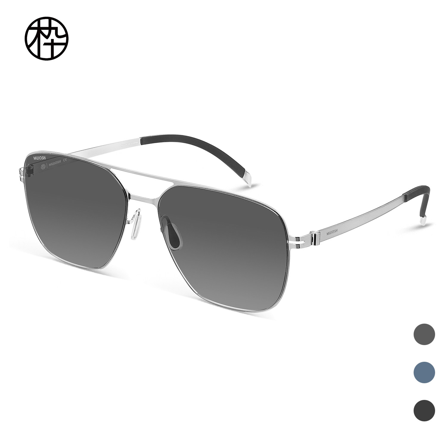 木九十专柜正品MJ11SN1503酷太阳镜飞行员框超轻金属薄片潮流墨镜