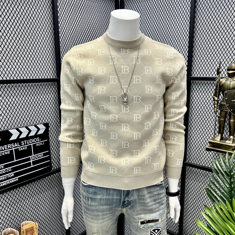 网红同款毛衣男潮流百搭美式复古