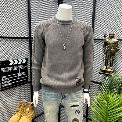网红同款毛衣男潮流百搭美式复古