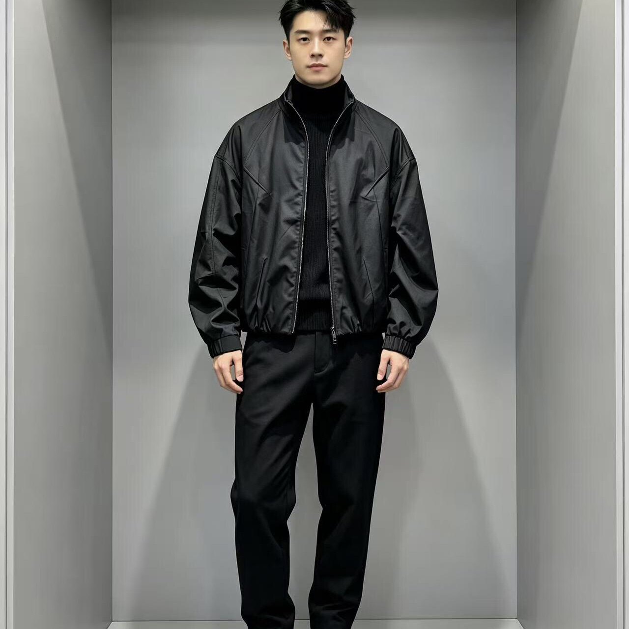 007 16EME NORD 2026秋季新款男士立领夹克时尚百搭休闲上衣图片