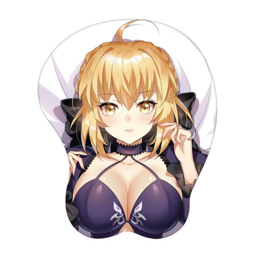 saber美女立体护腕鼠标垫DIY定制