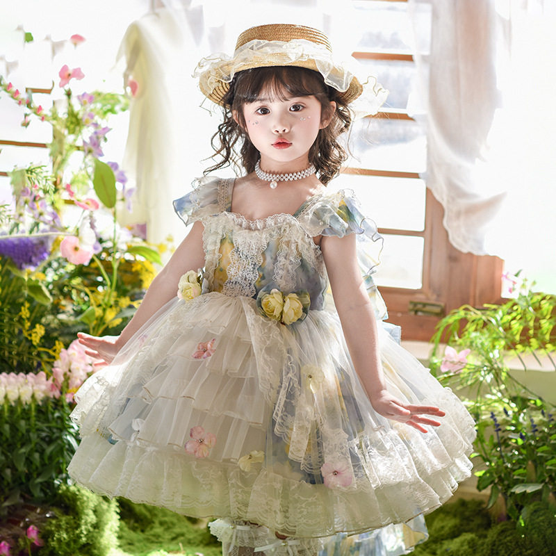 BIBIOOA童装 新款儿童花仙子女孩100-150公主连衣裙子26019