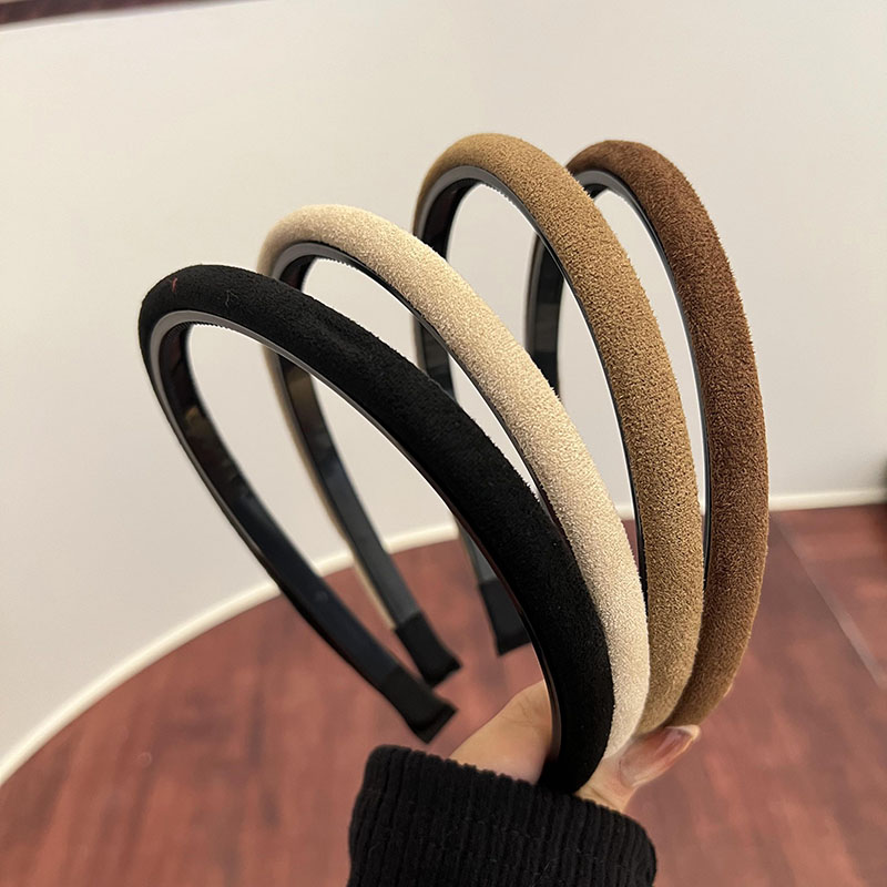 绒面细款高颅顶带齿发箍