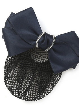 头花女职业网兜发网套银行护士发夹酒店服务员工作头饰品包头发套