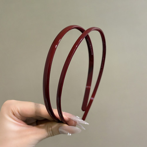 诗情画意红色塑料带齿发箍