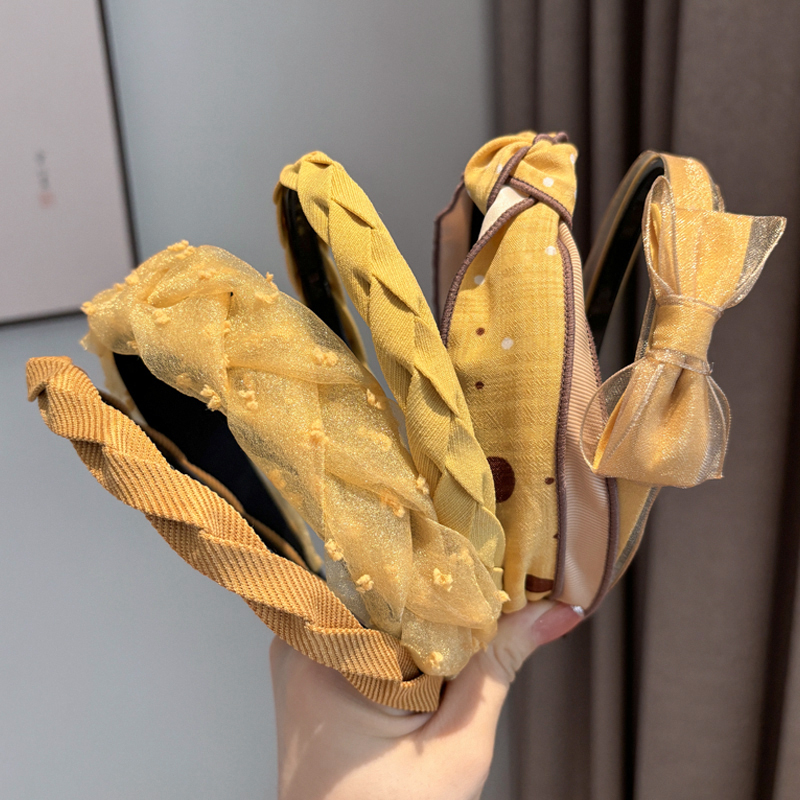 诗情画意黄色发箍头箍