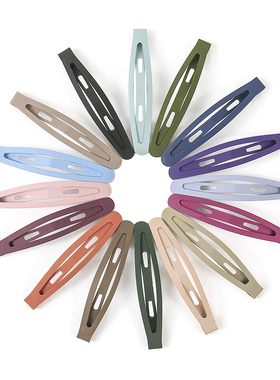 彩色一字BB小发夹子头饰头发卡子女刘海侧边夹黑色简约前额流海