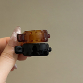 小号塑料鸭嘴前额刘海一字侧边夹碎发夹子头饰头发卡子女简约百搭