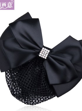 头花女职业发网套银行护士发夹工作头饰品网兜包头发套酒店服务员