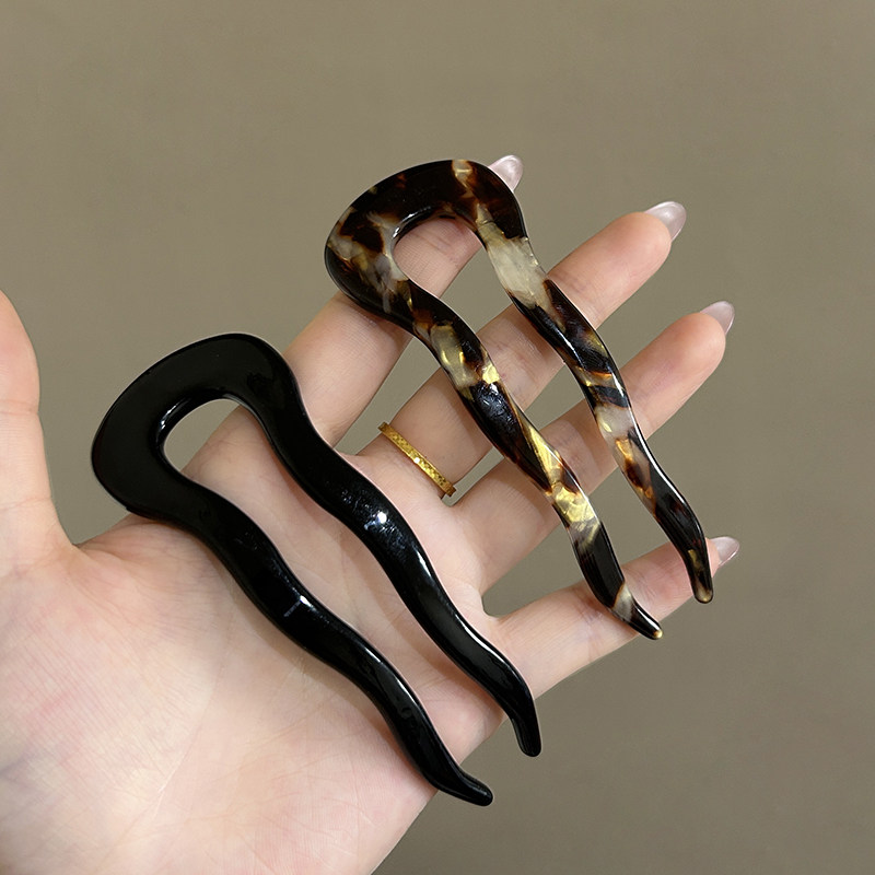 弯曲弧形丸子头发簪子盘发饰头饰女简约步摇发钗子u型发卡u形发夹,饰品/流行首饰/时尚饰品新,发饰,淘宝优惠券,粉丝福利购,淘宝优惠卷