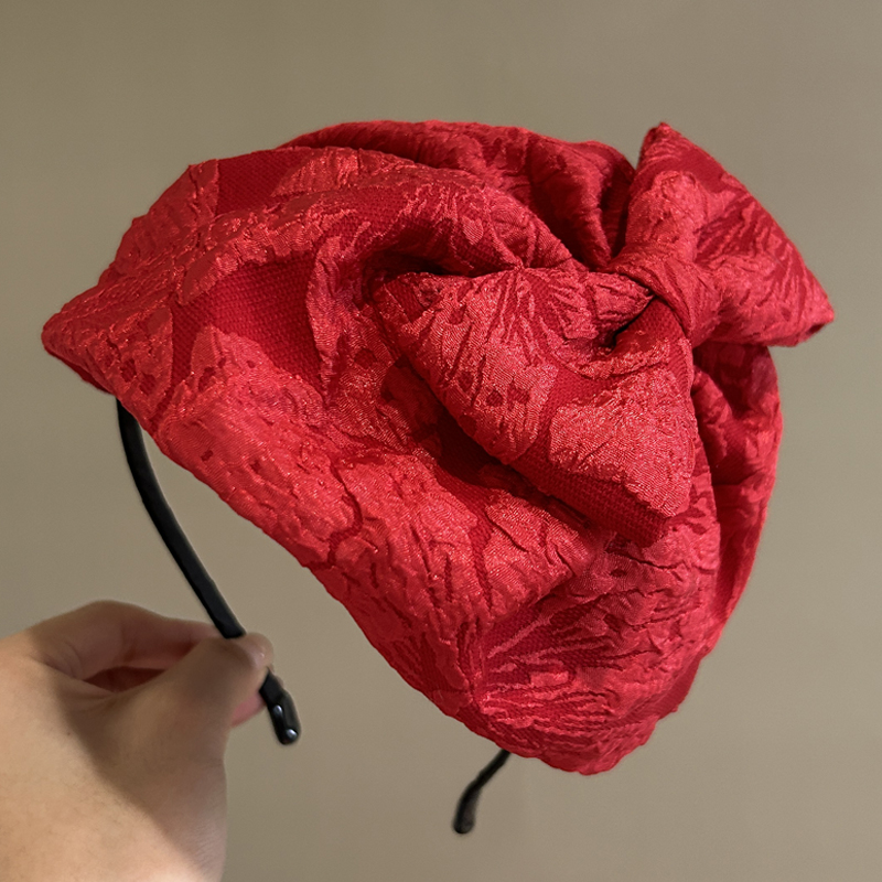 诗情画意蝴蝶结帽子发箍